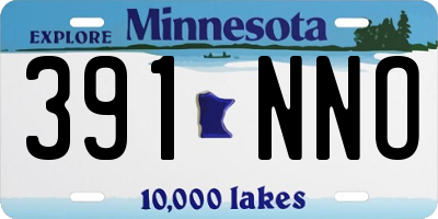MN license plate 391NNO