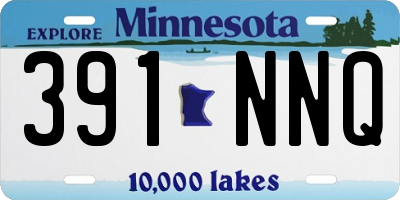 MN license plate 391NNQ