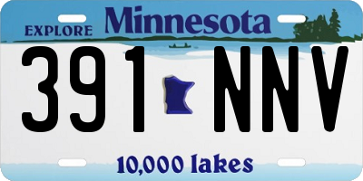 MN license plate 391NNV