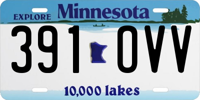 MN license plate 391OVV