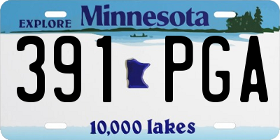 MN license plate 391PGA