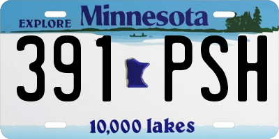MN license plate 391PSH