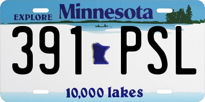 MN license plate 391PSL
