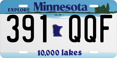 MN license plate 391QQF