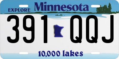 MN license plate 391QQJ