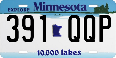 MN license plate 391QQP