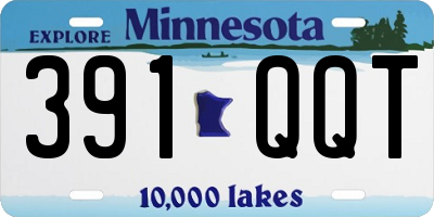 MN license plate 391QQT