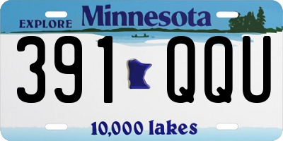 MN license plate 391QQU