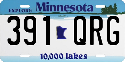 MN license plate 391QRG