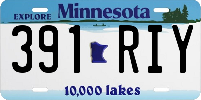 MN license plate 391RIY