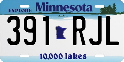 MN license plate 391RJL