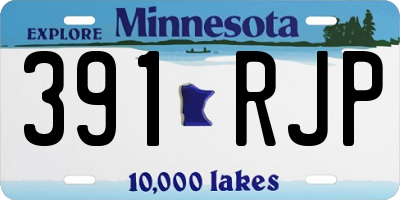 MN license plate 391RJP