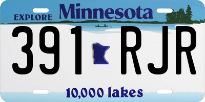 MN license plate 391RJR