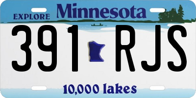 MN license plate 391RJS