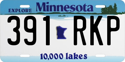 MN license plate 391RKP