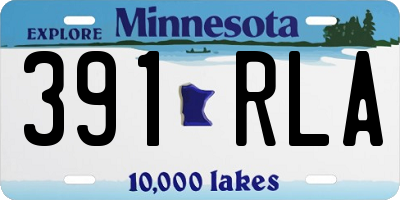 MN license plate 391RLA