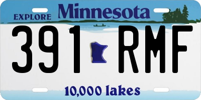 MN license plate 391RMF