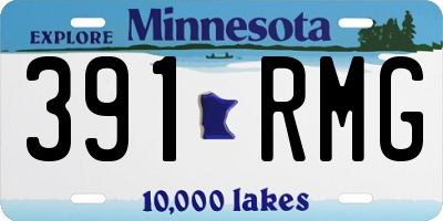 MN license plate 391RMG