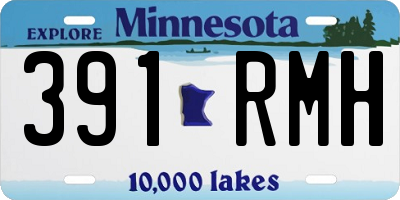 MN license plate 391RMH