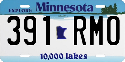 MN license plate 391RMO