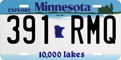MN license plate 391RMQ