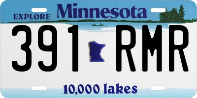 MN license plate 391RMR