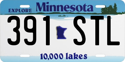 MN license plate 391STL