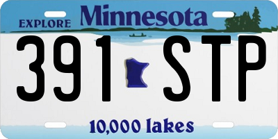 MN license plate 391STP