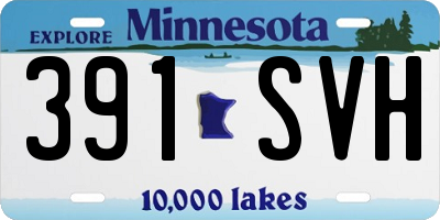 MN license plate 391SVH