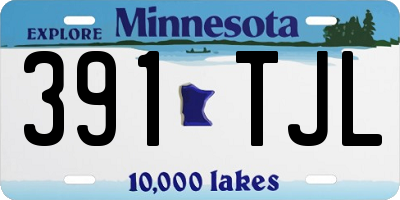 MN license plate 391TJL