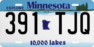 MN license plate 391TJQ