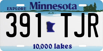 MN license plate 391TJR