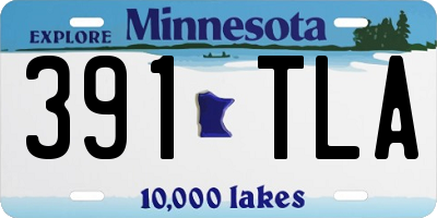 MN license plate 391TLA