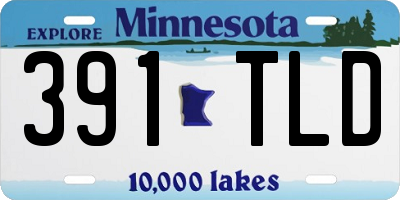 MN license plate 391TLD
