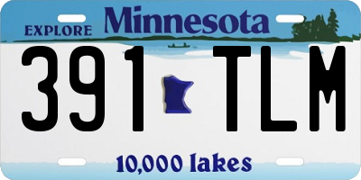MN license plate 391TLM