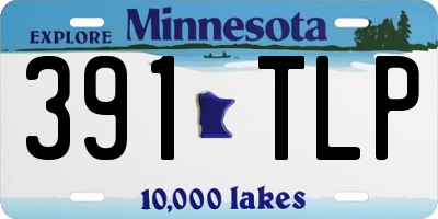 MN license plate 391TLP