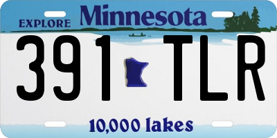 MN license plate 391TLR
