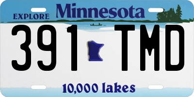 MN license plate 391TMD