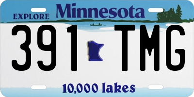 MN license plate 391TMG