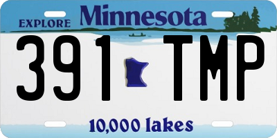 MN license plate 391TMP