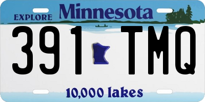 MN license plate 391TMQ