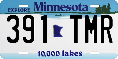 MN license plate 391TMR