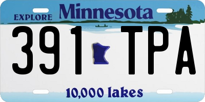 MN license plate 391TPA