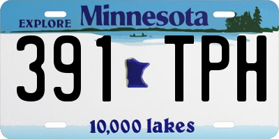 MN license plate 391TPH
