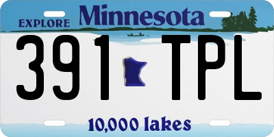 MN license plate 391TPL