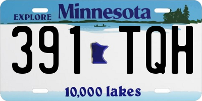 MN license plate 391TQH