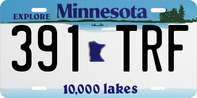 MN license plate 391TRF