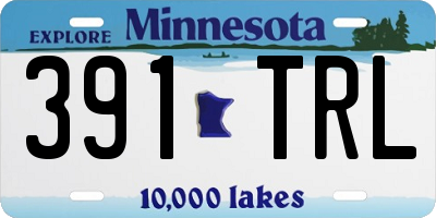MN license plate 391TRL