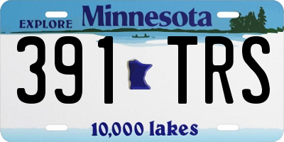 MN license plate 391TRS