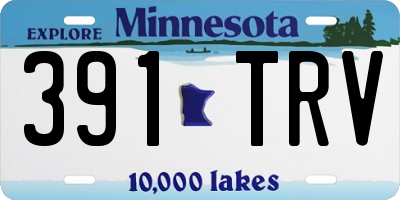 MN license plate 391TRV